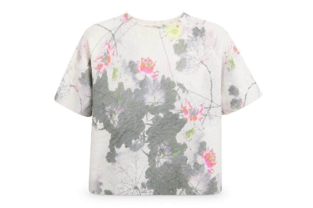 Nina Murati Womens Ivory Floral  Pullover Jumper Size M