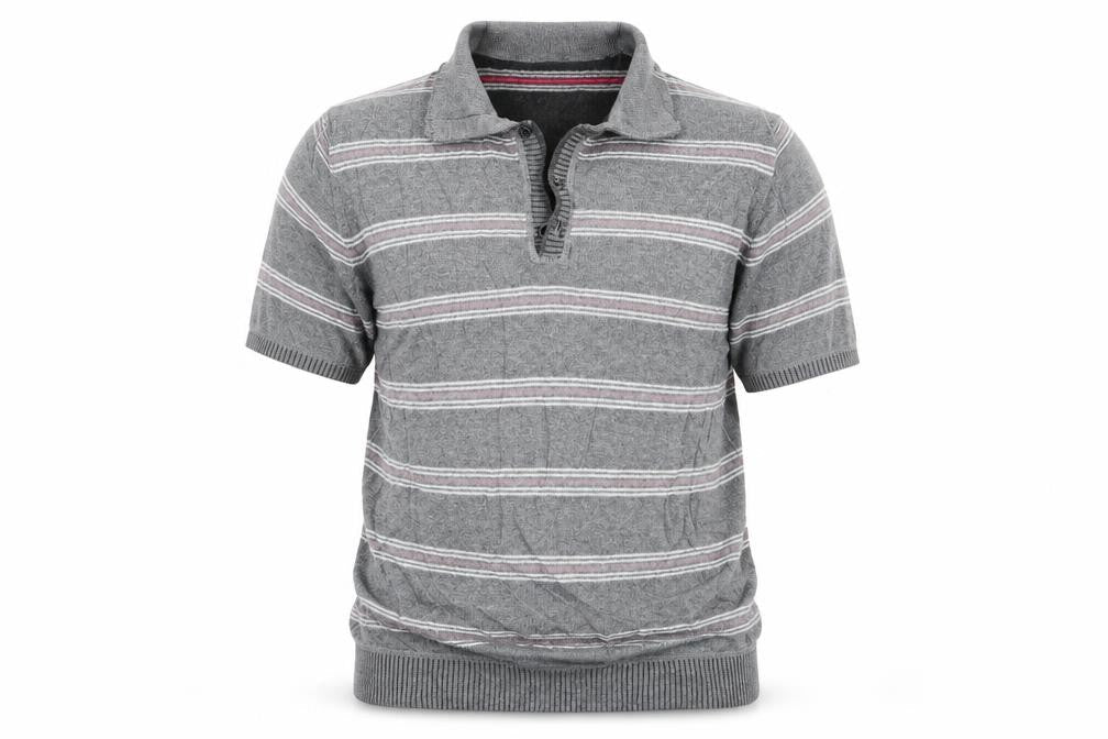 North Coast Mens Grey Striped  Pullover Jumper Size M