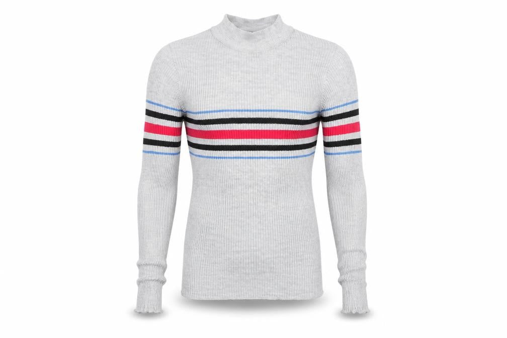 Cooperative Mens Grey Striped  Pullover Jumper Size M