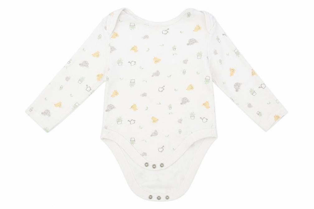 Primark Baby White Geometric  Leotard One-Piece Size 9-12 Months
