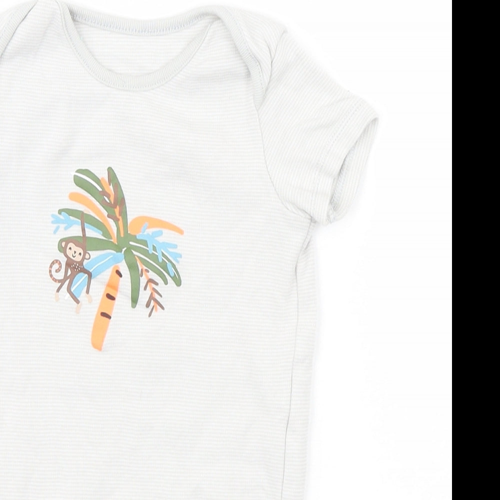 F&F Baby Grey   Leotard One-Piece Size 9-12 Months  - Monkey