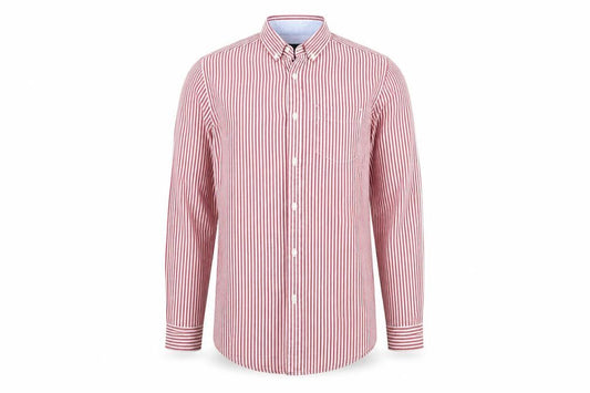 Springfield Mens White Striped   Button-Up Size S