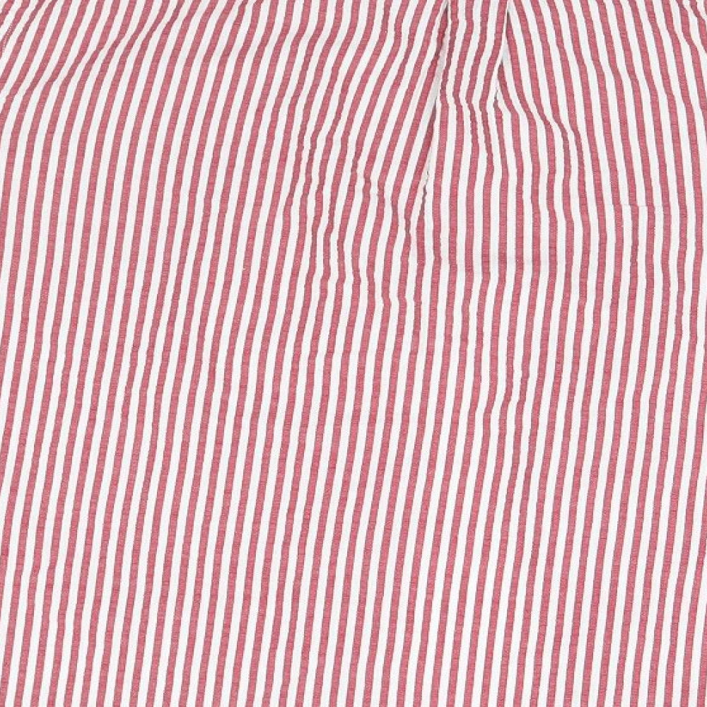 Springfield Mens White Striped   Button-Up Size S