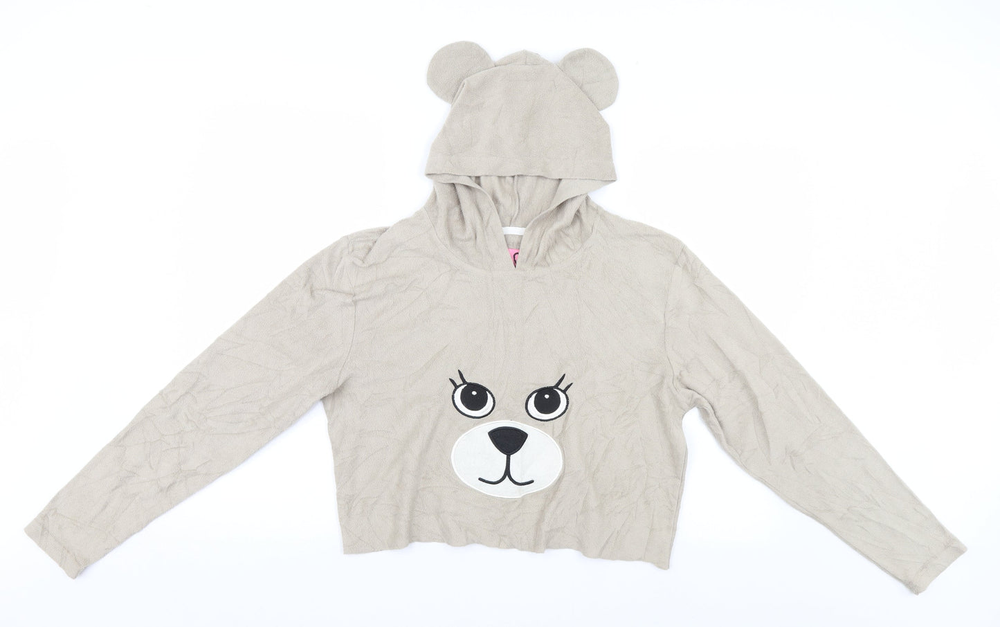 Adore Womens Beige   Pullover Hoodie   - Bear