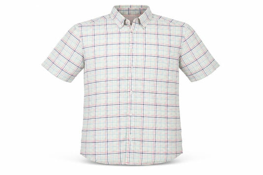 Marks & Spencer Mens Green Plaid   Button-Up Size M