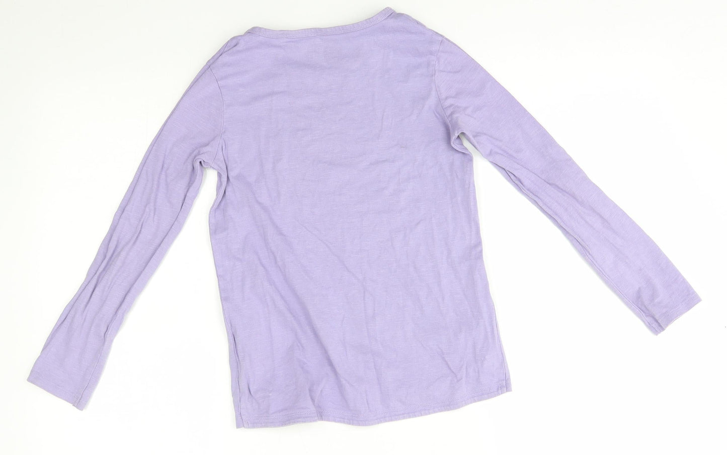 NEXT Girls Purple   Basic T-Shirt Size 9 Years  - reversible sequins