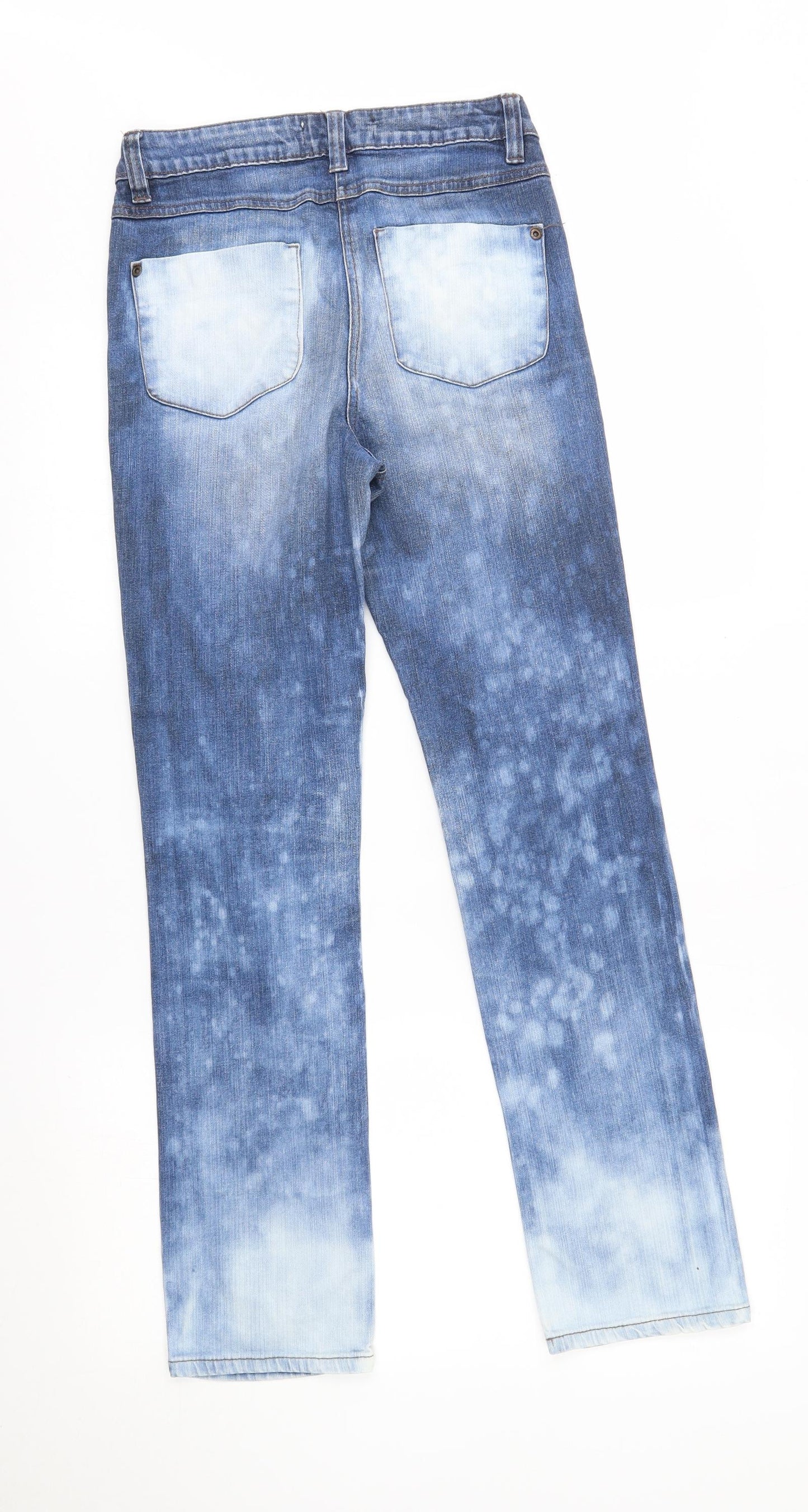 Papaya Womens Blue   Straight Jeans Size 8 L28 in