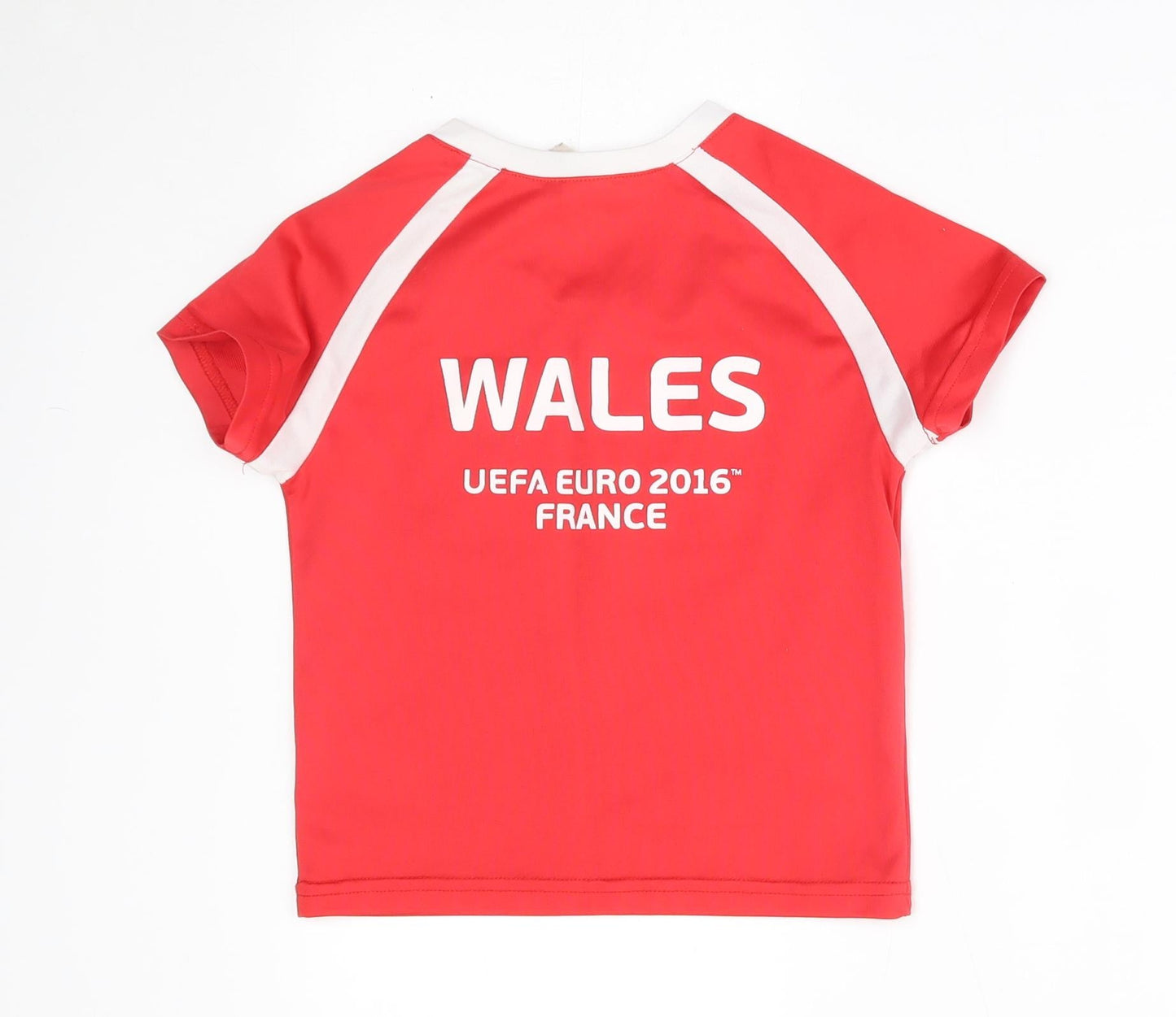 Euro 2016 Boys Red   Basic T-Shirt Size 3-4 Years  - wales