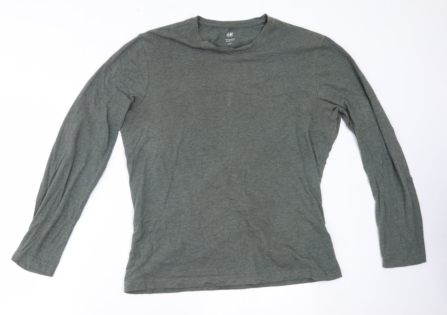 H&M Womens Green   Basic T-Shirt Size L