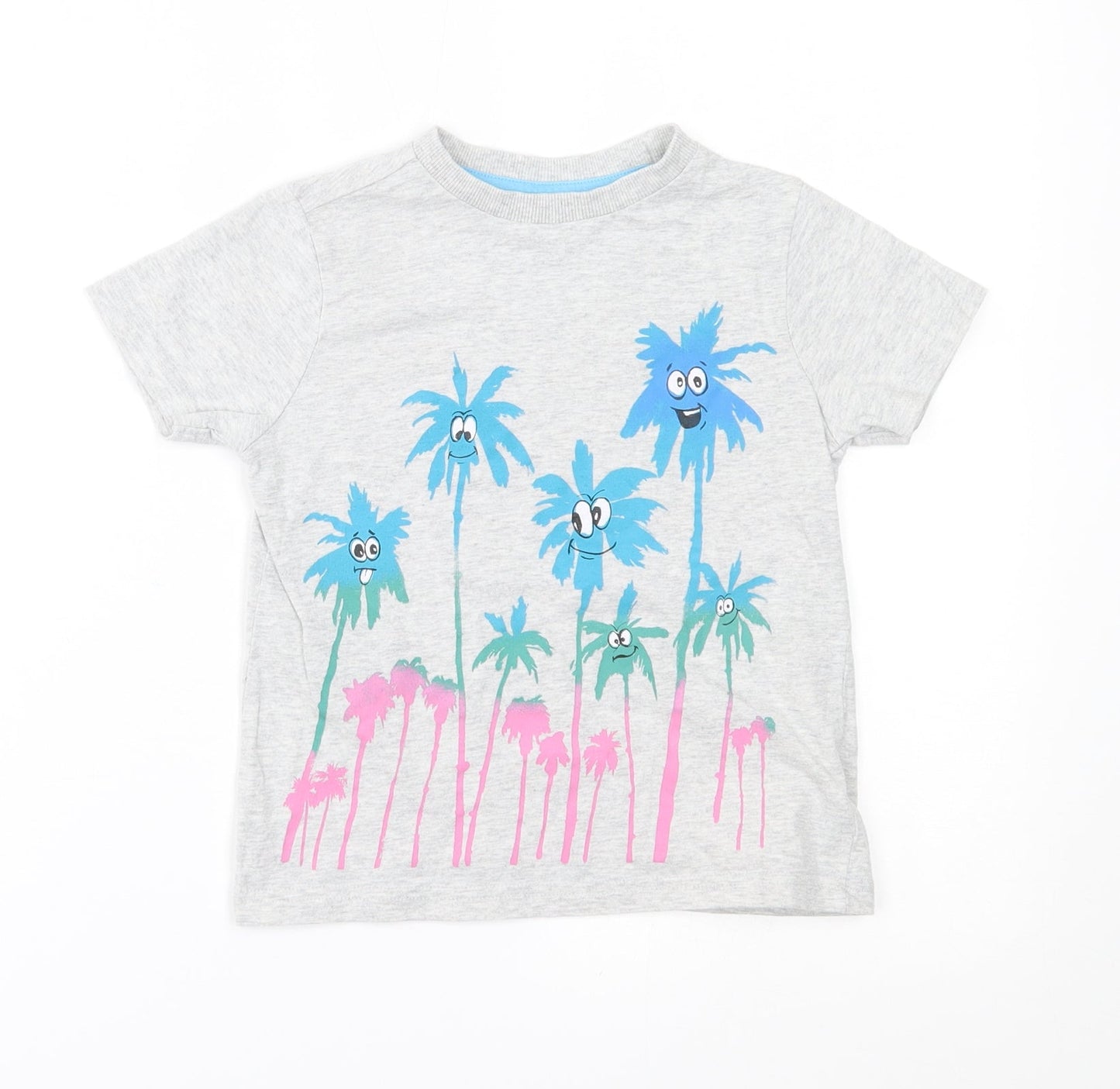 M&S Boys Grey   Basic T-Shirt Size 4-5 Years