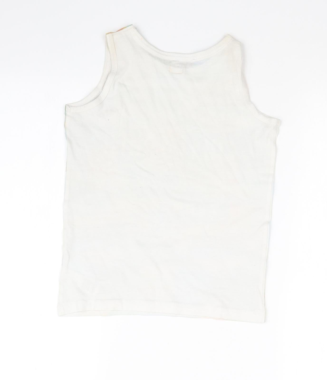 F&F Girls Multicoloured Geometric  Basic Tank Size 8-9 Years