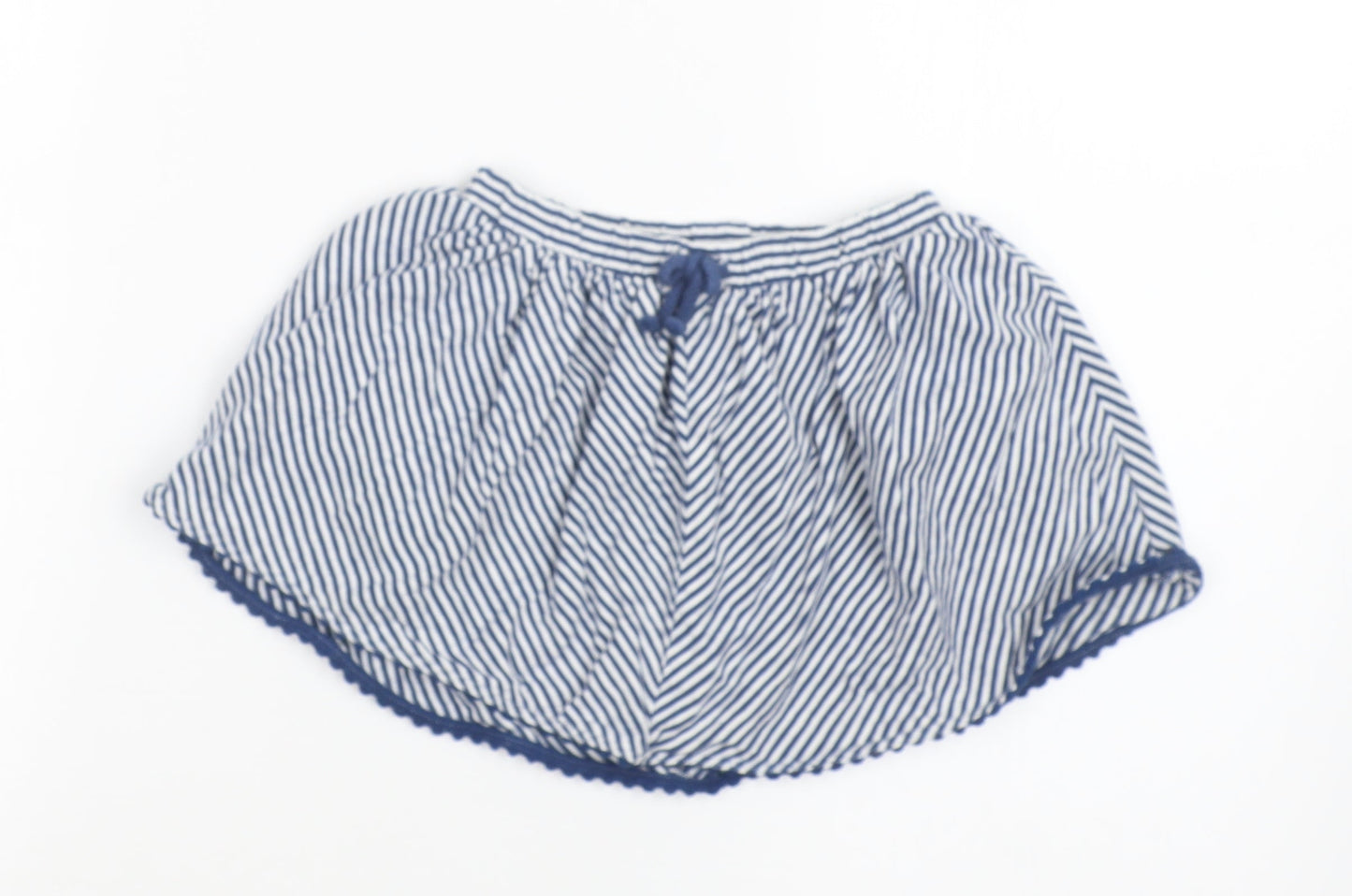 NEXT Girls Blue Striped  Hot Pants Shorts Size 2-3 Years