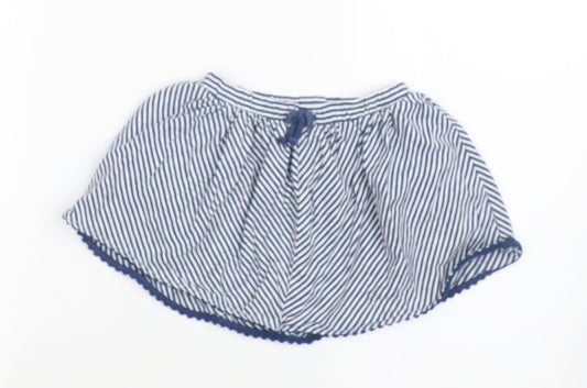 NEXT Girls Blue Striped  Hot Pants Shorts Size 2-3 Years