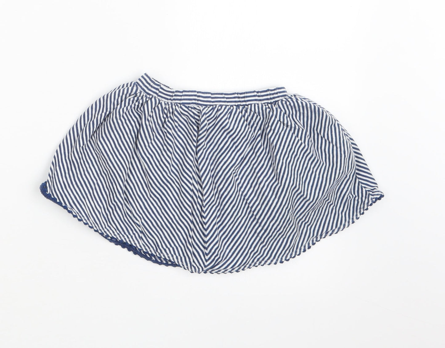 NEXT Girls Blue Striped  Hot Pants Shorts Size 2-3 Years
