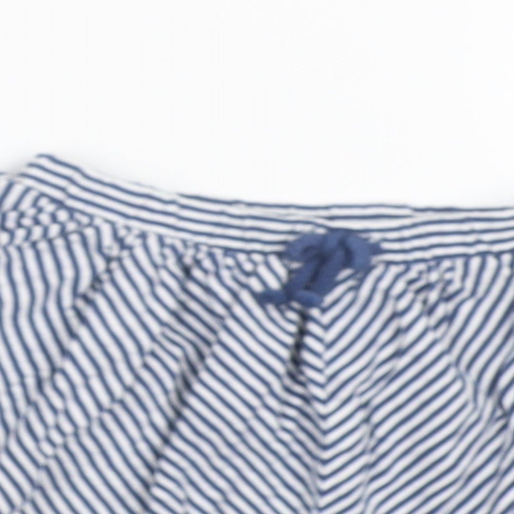 NEXT Girls Blue Striped  Hot Pants Shorts Size 2-3 Years