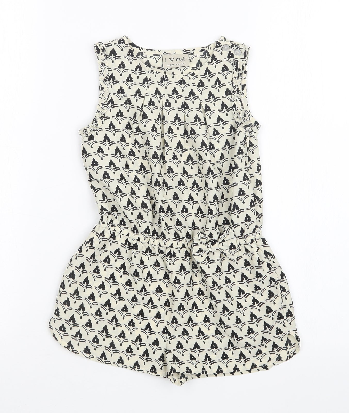 NEXT Girls Multicoloured Geometric  Playsuit One-Piece Size 4 Years