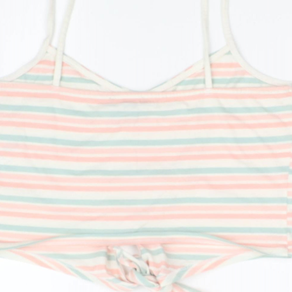 New Look Womens Multicoloured Striped  Camisole T-Shirt Size 16