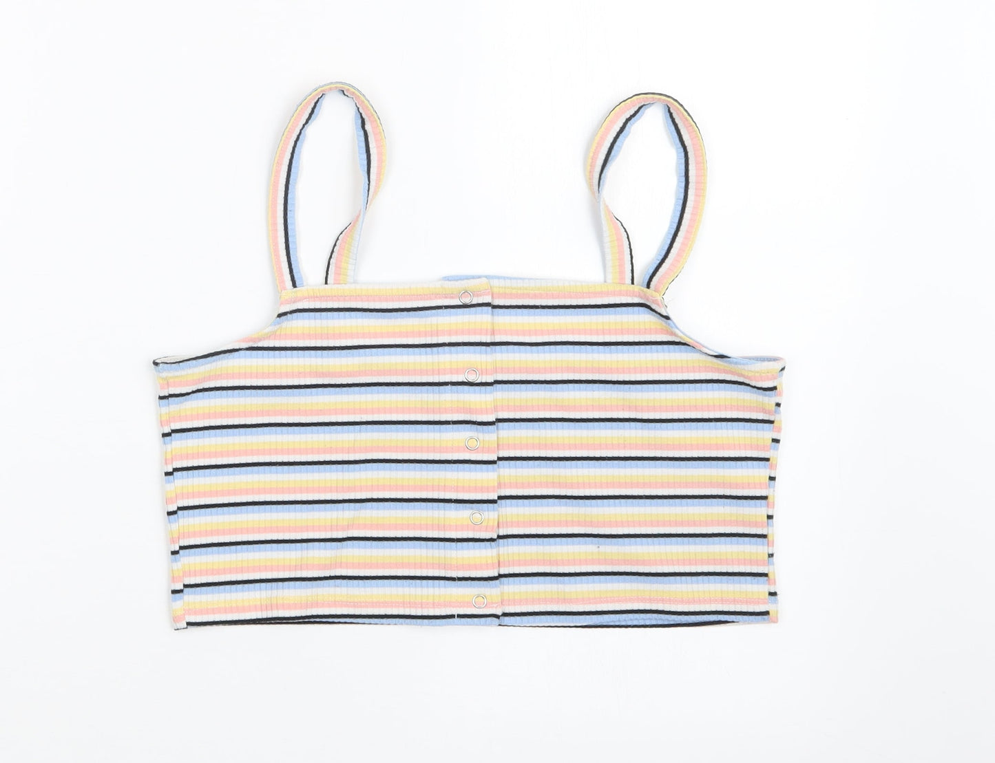 New Look Womens Multicoloured Striped  Camisole T-Shirt Size 16