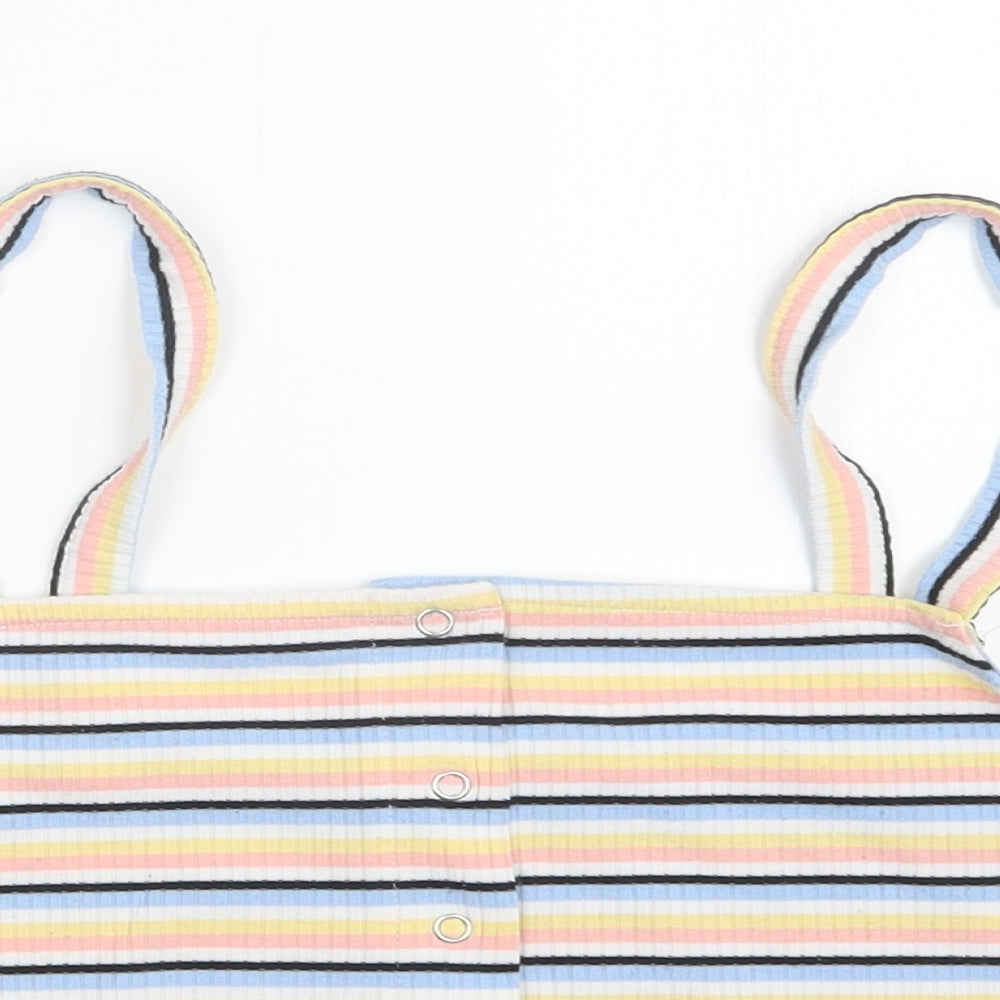 New Look Womens Multicoloured Striped  Camisole T-Shirt Size 16