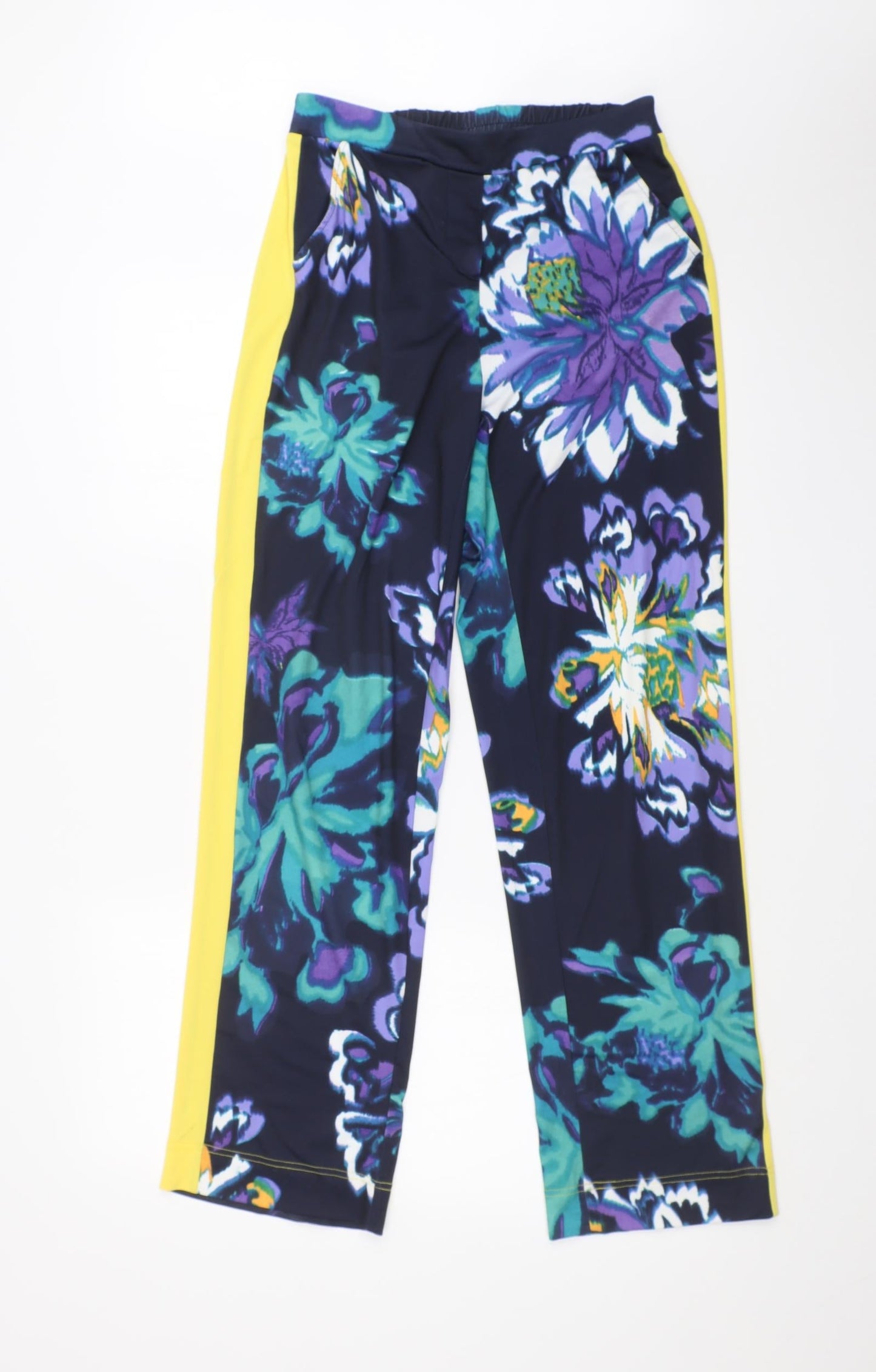 NICK VERSE Womens Multicoloured Floral  Trousers  Size XS L30 in
