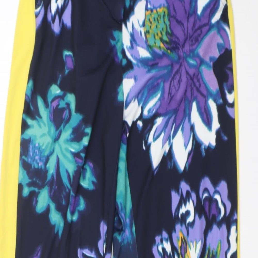 NICK VERSE Womens Multicoloured Floral  Trousers  Size XS L30 in