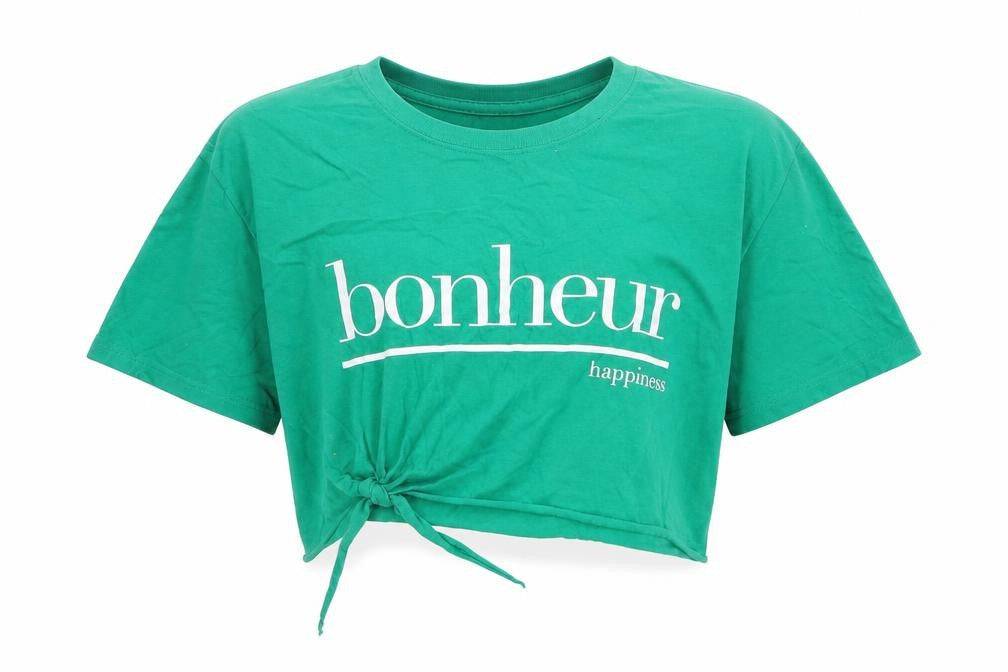 River Island Womens Green   Cropped T-Shirt Size 12