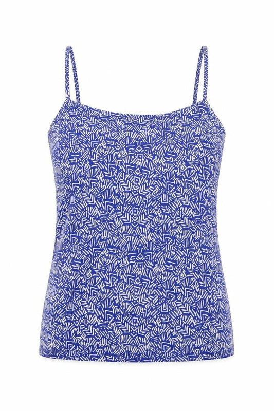 NEXT Womens Blue Geometric  Camisole T-Shirt Size 6