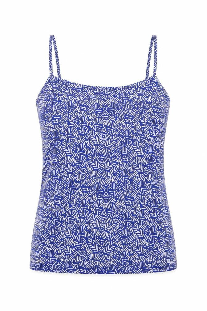 NEXT Womens Blue Geometric  Camisole T-Shirt Size 6