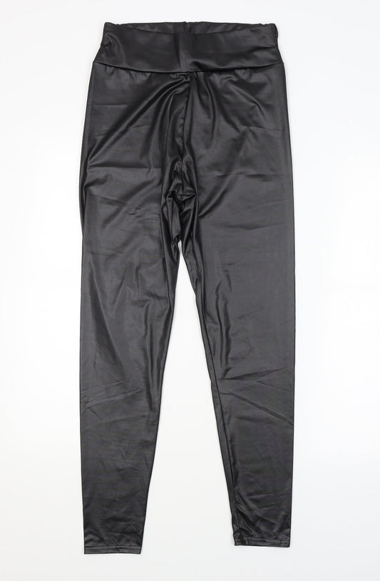 Boohoo Womens Black   Trousers  Size 10 L26 in