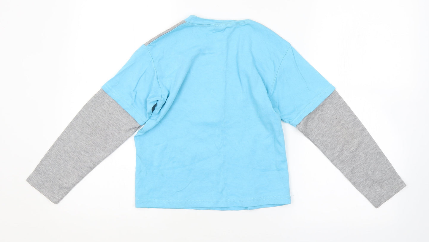 Preworn Boys Blue   Basic T-Shirt Size 7-8 Years