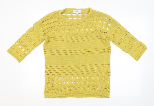NEXT Womens Yellow   Pullover Jumper Size S