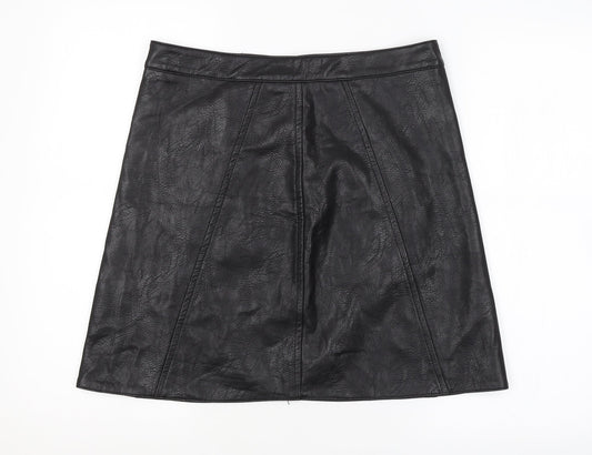 IVIVI Womens Black   Mini Skirt Size L