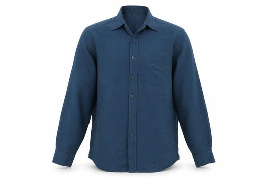 Roberto Carlo Mens Blue    Button-Up Size L