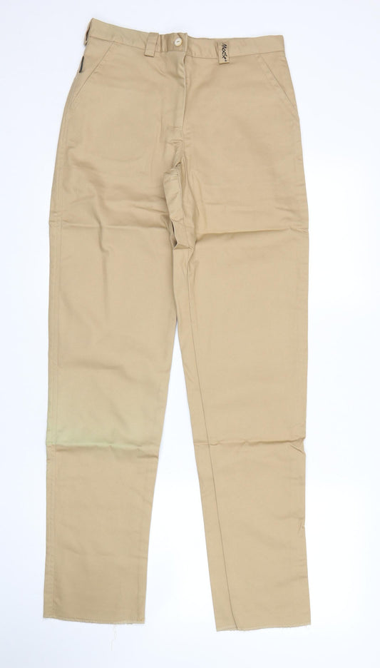 Moose Golf Clothing Womens Beige   Chino Trousers Size 8 L33 in