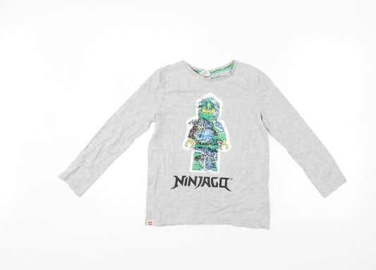 LEGO Girls Grey   Pullover Jumper Size 10 Years  - lego
