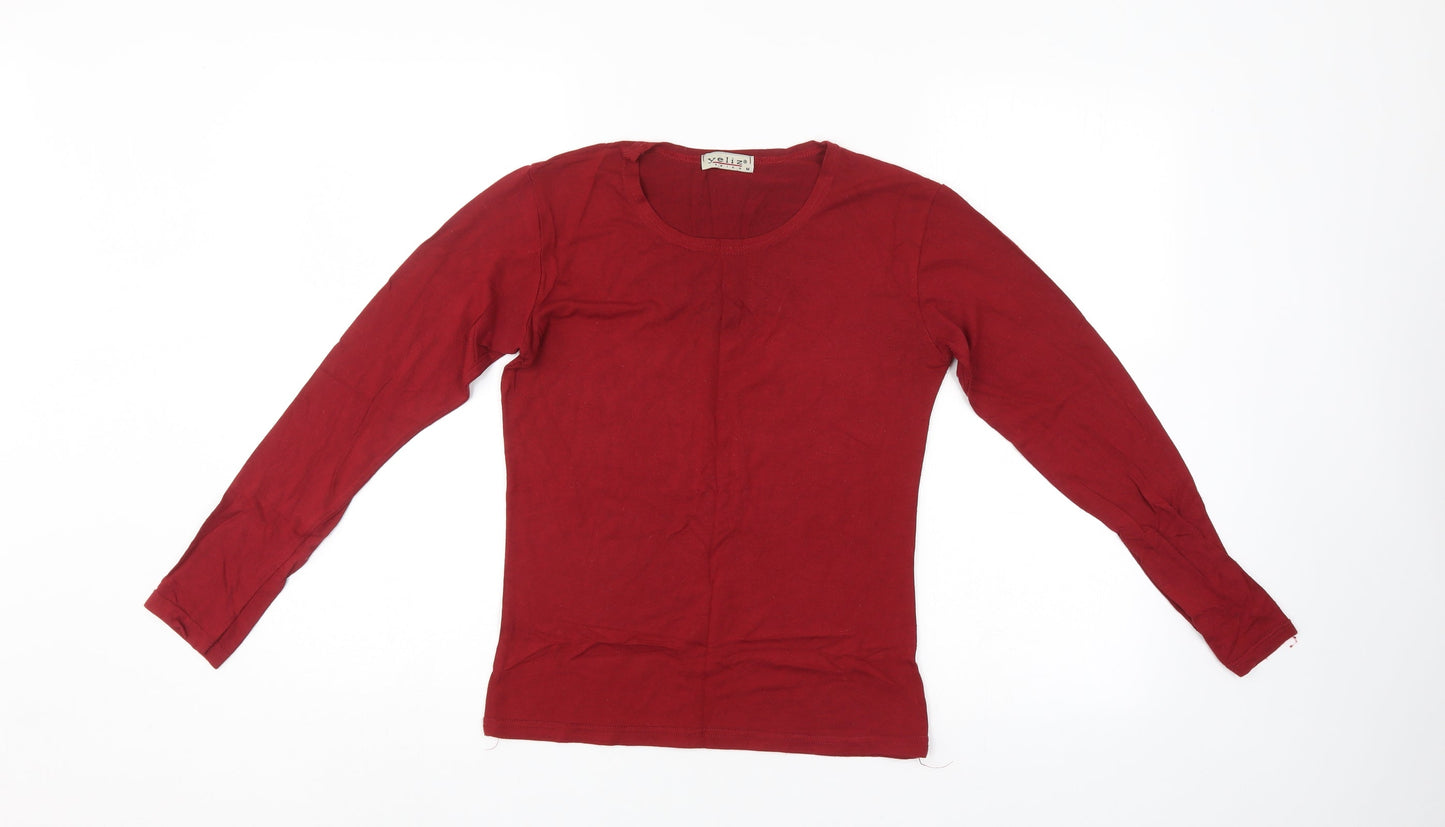 Yeliz Womens Red   Pullover Jumper Size M
