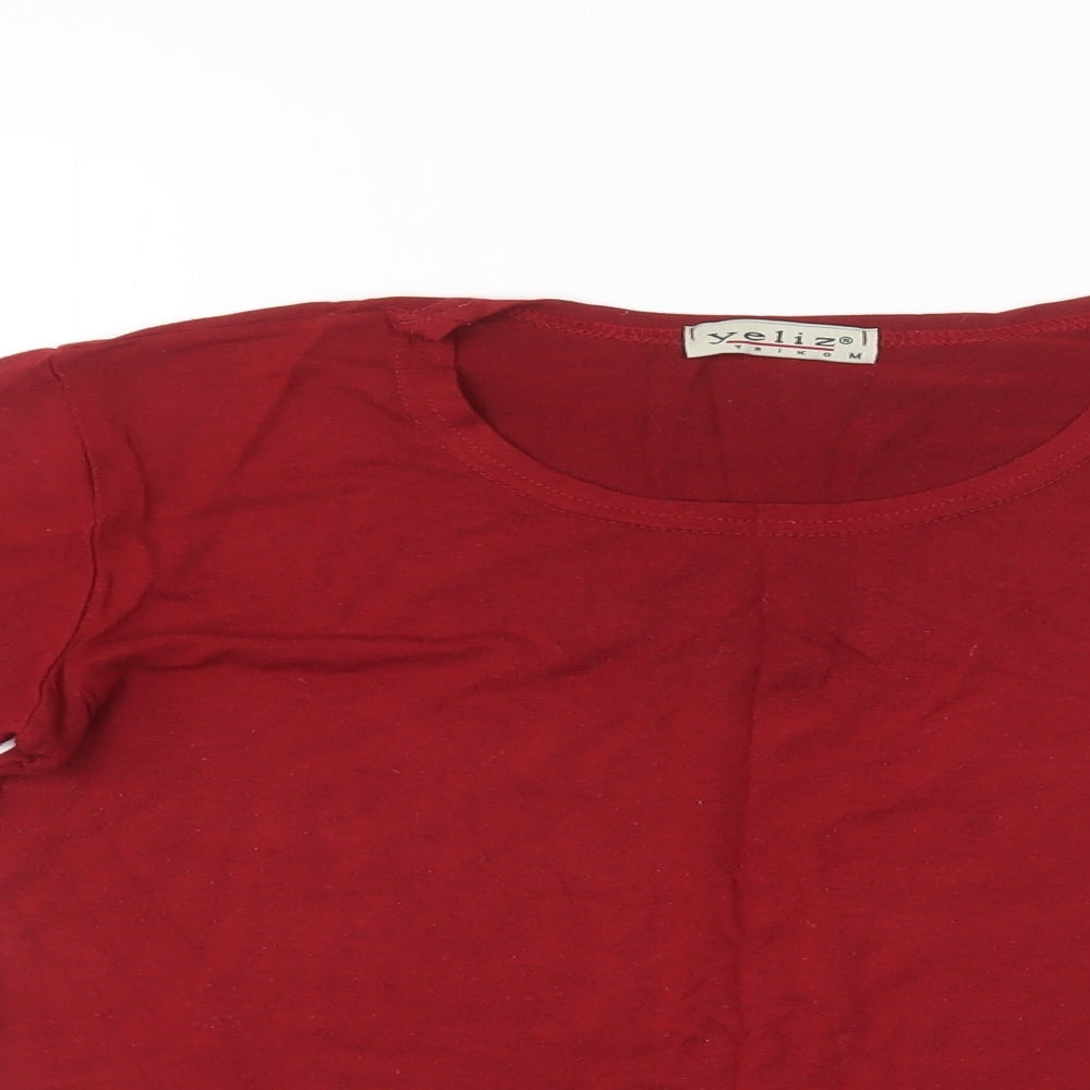 Yeliz Womens Red   Pullover Jumper Size M