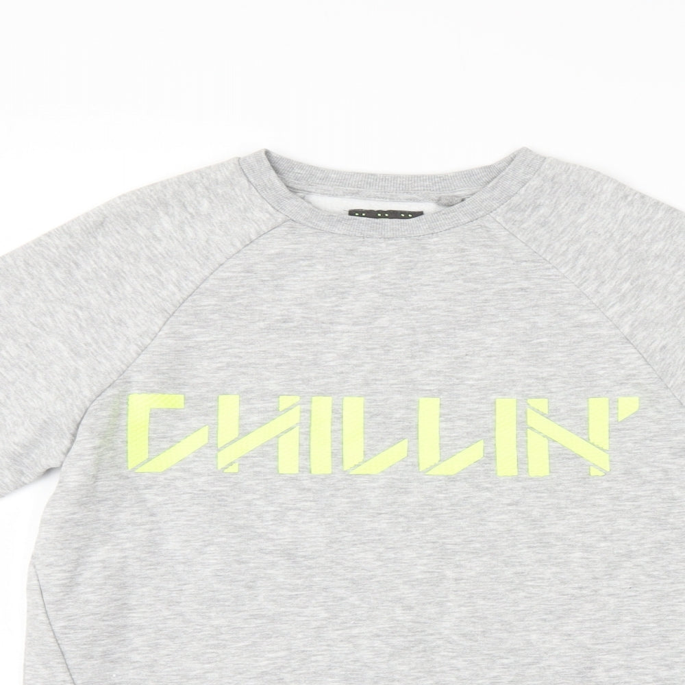 NEXT Girls Grey   Pullover Sweatshirt Size 11 Years