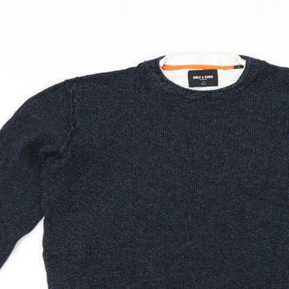 Only&Sons Mens Blue   Pullover Jumper Size S