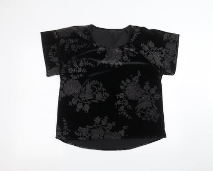 River Island Womens Black   Basic T-Shirt Size 10