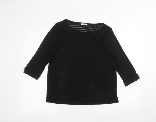River Island Womens Black   Basic T-Shirt Size 12