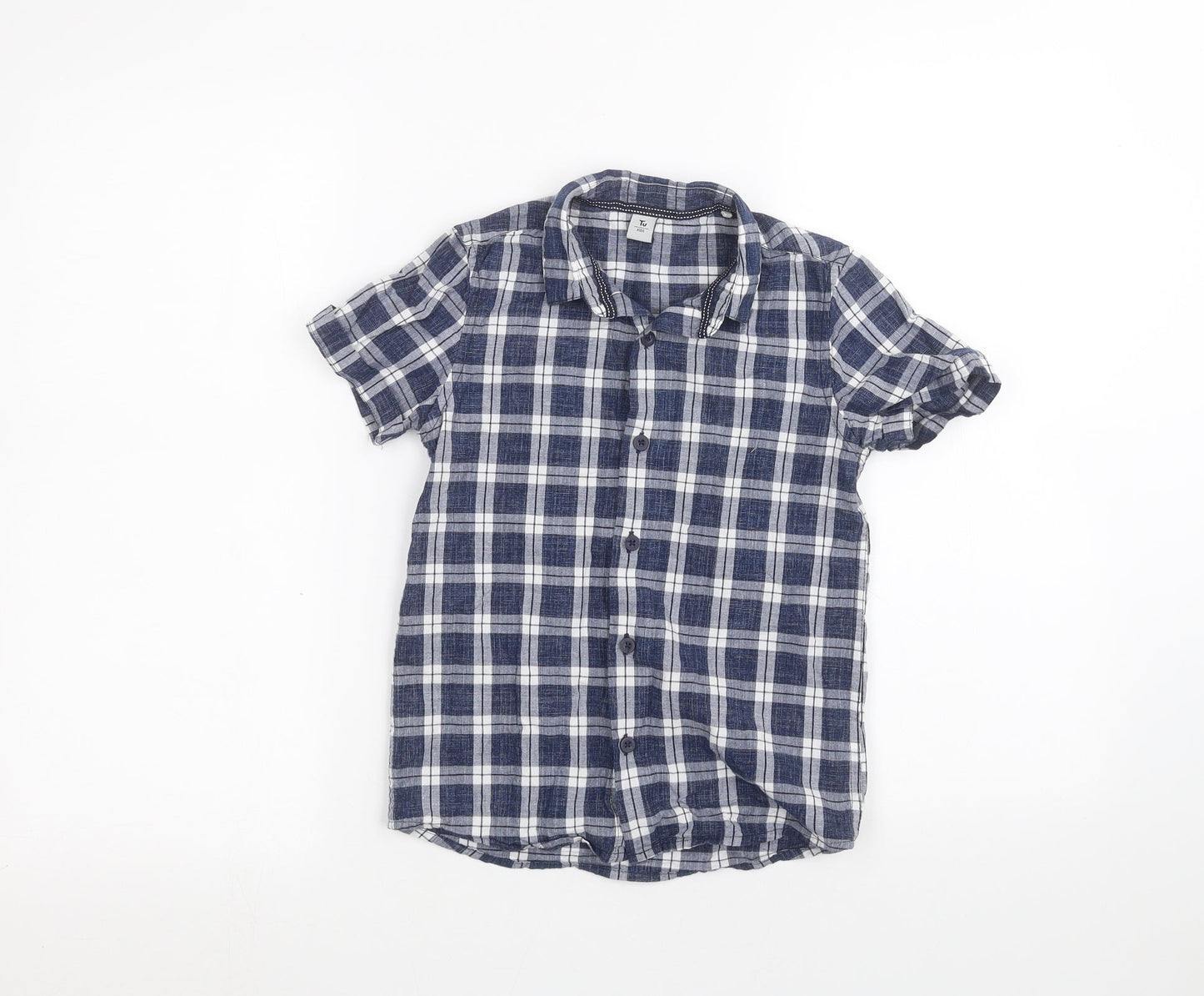 TU Girls Blue   Basic Button-Up Size 7 Years