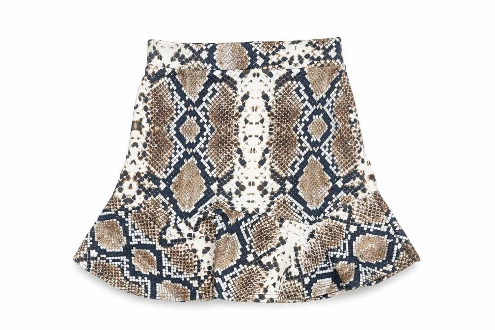 PRETTYLITTLETHING Womens White   A-Line Skirt Size 8