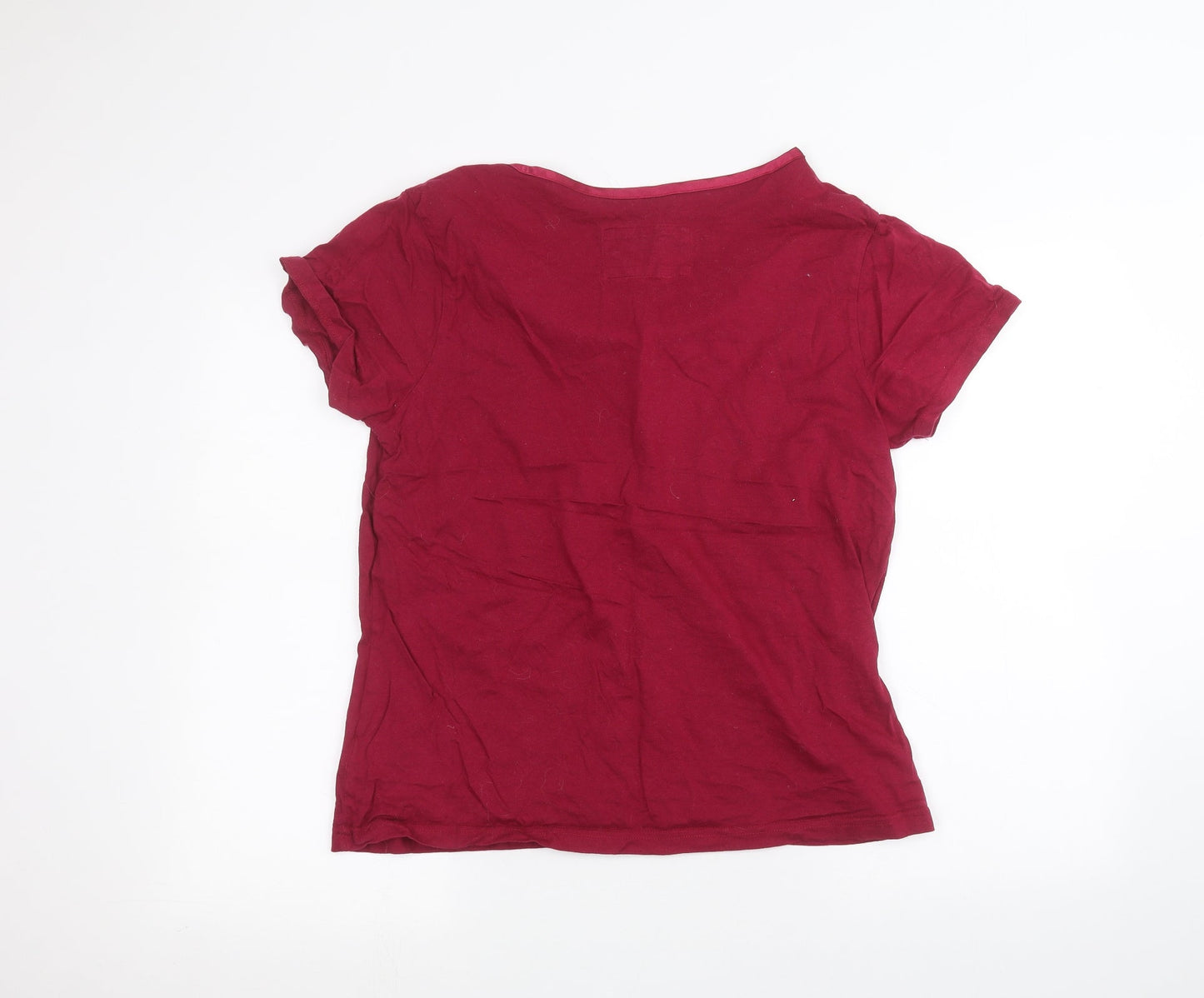 M&Co Womens Pink   Basic T-Shirt Size 14