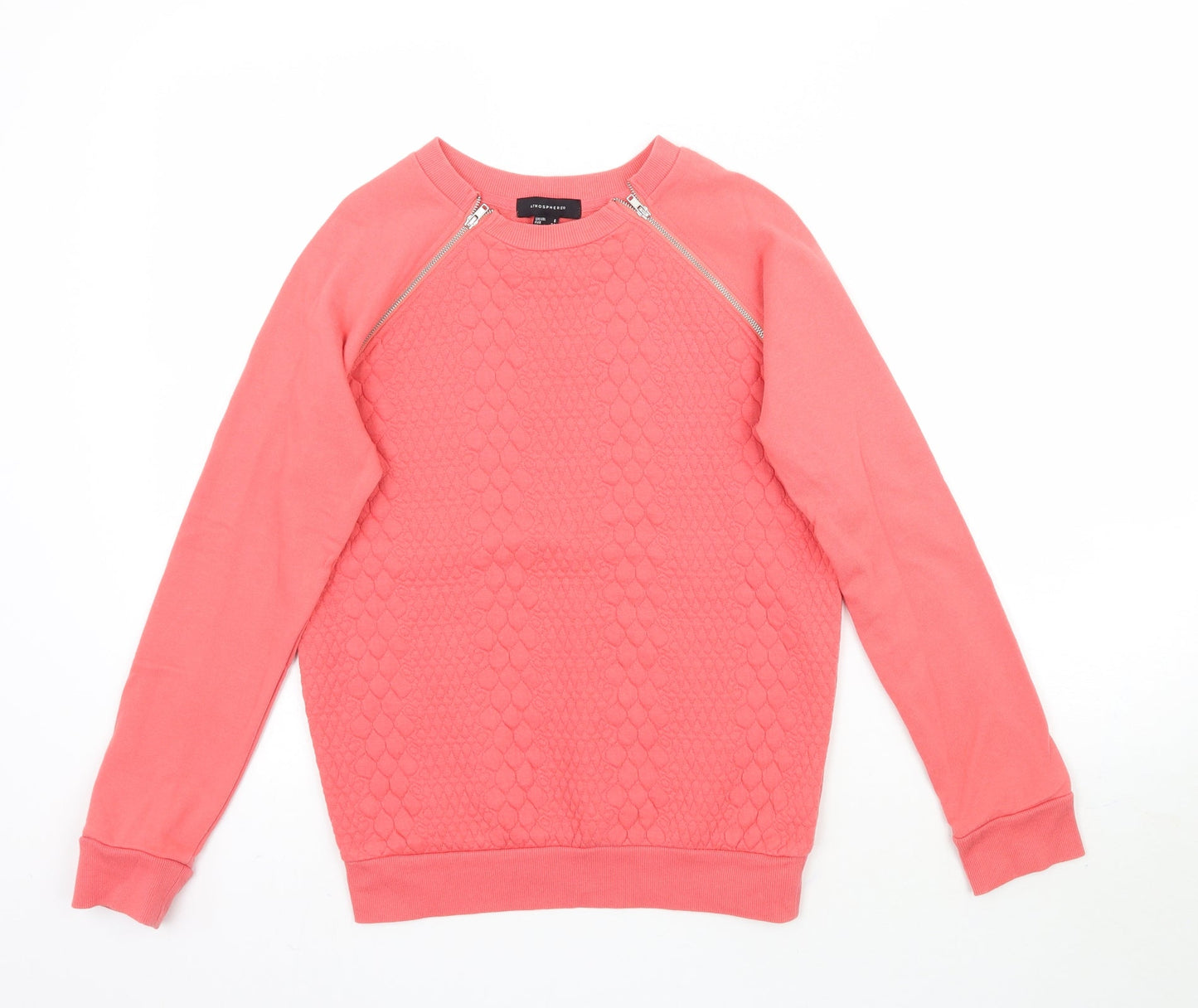 Atmosphere Womens Pink   Pullover Sweatshirt Size 6  - Coral Coloured
