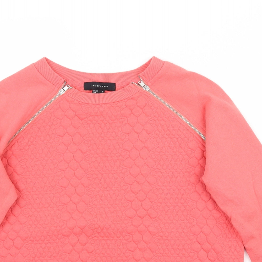Atmosphere Womens Pink   Pullover Sweatshirt Size 6  - Coral Coloured