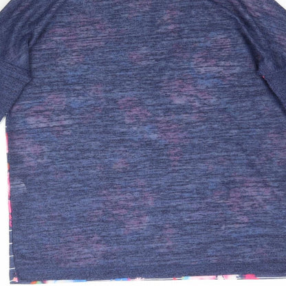Atmosphere Womens Blue Floral  Basic T-Shirt Size 6