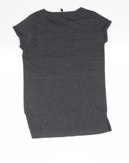 Sinsay Womens Grey   Basic T-Shirt Size S  - 99 Troubles