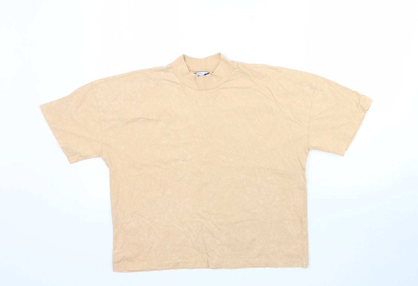 ASOS Womens Beige   Basic T-Shirt Size 6  - Muted Orange / Beige