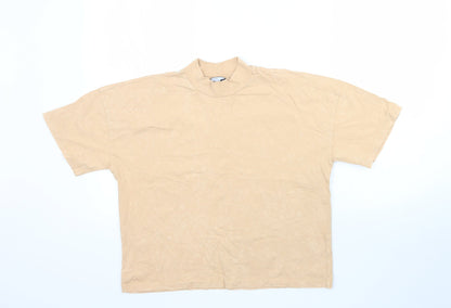 ASOS Womens Beige   Basic T-Shirt Size 6  - Muted Orange / Beige